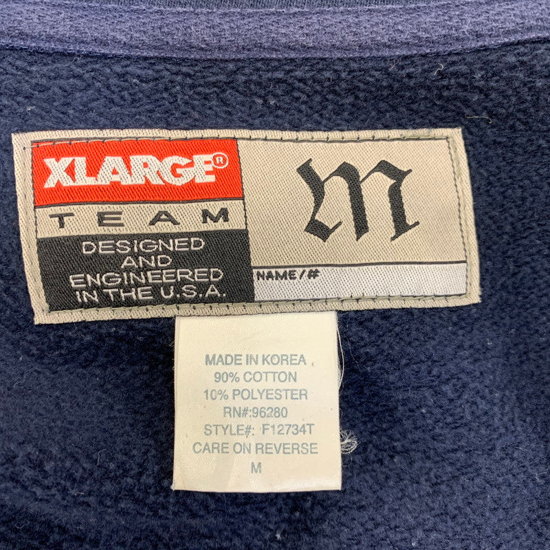 【中古品】【メンズ】 XLARGE エクストララージ SWEAT STADIUM JACKET スウェット スタジアム ジャケット アウター 142-261012-kh-14-izu サイズ：M カラー：ネイビー 万代Net店