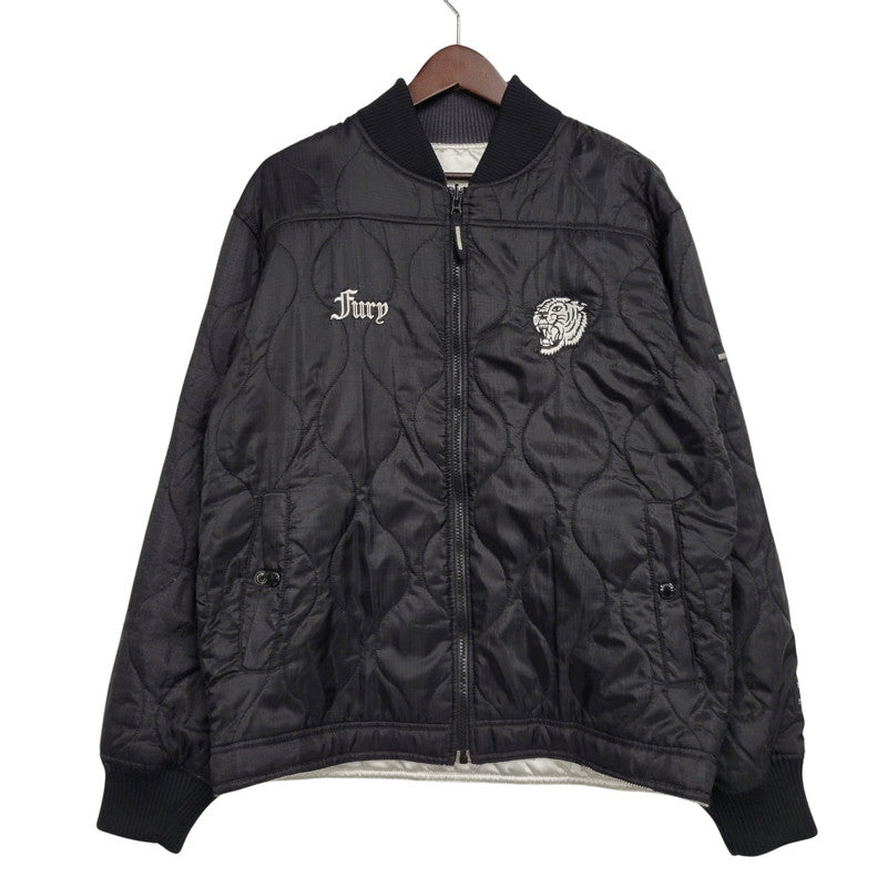 【中古品】【メンズ】 NEIGHBORHOOD ネイバーフッド REVERSIBLE リバーシブル QUILTING JACKET キルティング ジャケットアウター トップス 142-261007-sm-05-izu サイズ：M カラー：ブラック/グレー/ホワイト 万代Net店