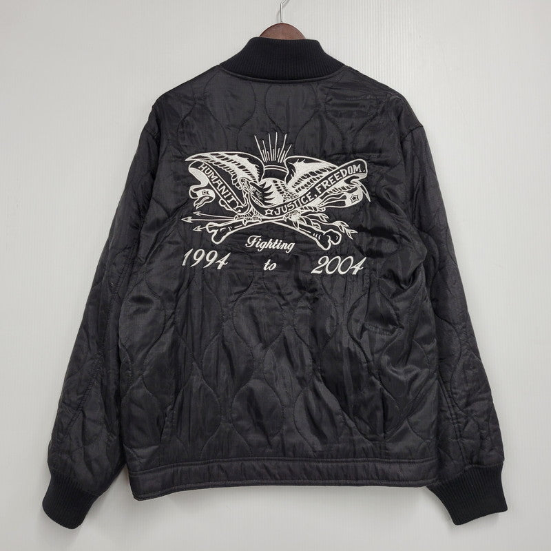 【中古品】【メンズ】 NEIGHBORHOOD ネイバーフッド REVERSIBLE リバーシブル QUILTING JACKET キルティング ジャケットアウター トップス 142-261007-sm-05-izu サイズ：M カラー：ブラック/グレー/ホワイト 万代Net店