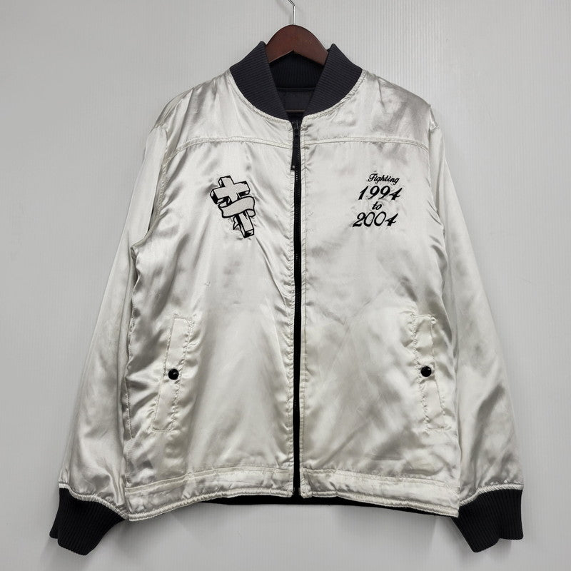 【中古品】【メンズ】 NEIGHBORHOOD ネイバーフッド REVERSIBLE リバーシブル QUILTING JACKET キルティング ジャケットアウター トップス 142-261007-sm-05-izu サイズ：M カラー：ブラック/グレー/ホワイト 万代Net店