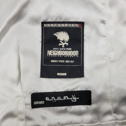 【中古品】【メンズ】 NEIGHBORHOOD ネイバーフッド REVERSIBLE リバーシブル QUILTING JACKET キルティング ジャケットアウター トップス 142-261007-sm-05-izu サイズ：M カラー：ブラック/グレー/ホワイト 万代Net店