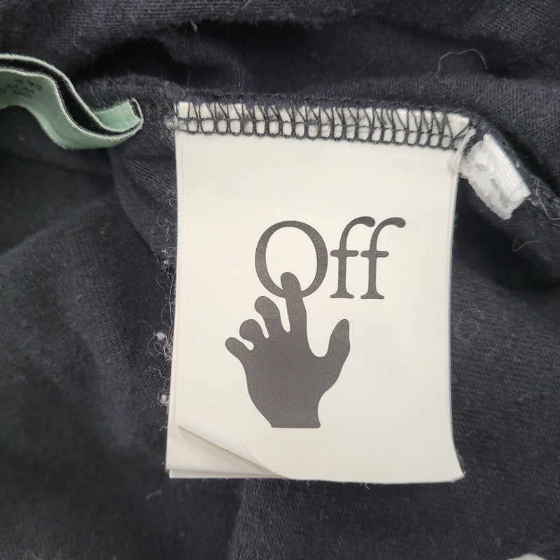 【中古品】【メンズ】 OFF-WHITE オフホワイト OMAA02F20FAB014 MONNALISA モナリザ TEE Tシャツ トップス 半袖 142-261007-sm-17-izu サイズ：S カラー：ブラック 万代Net店