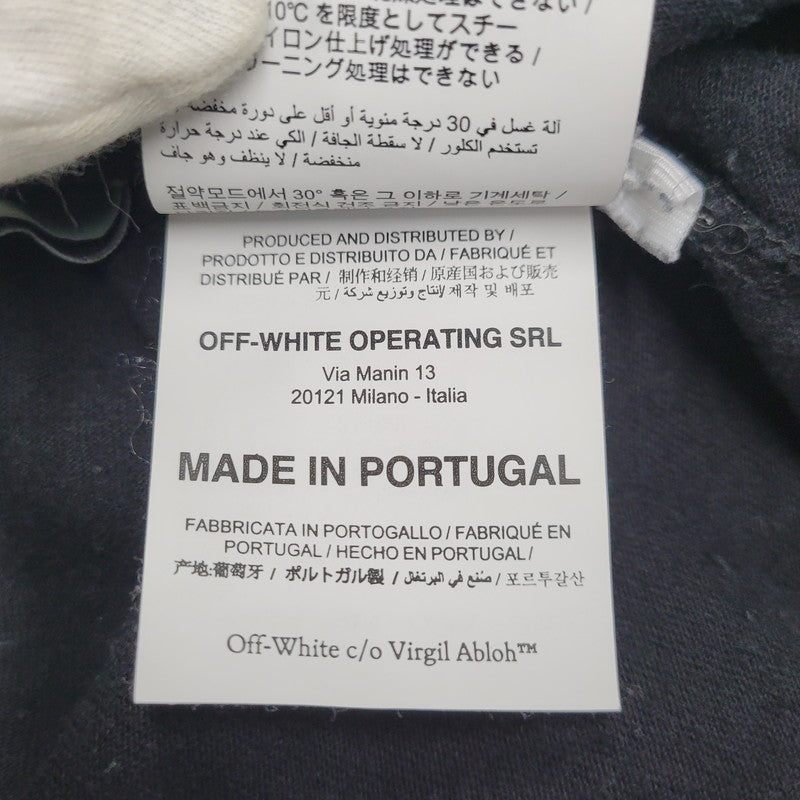 【中古品】【メンズ】 OFF-WHITE オフホワイト OMAA02F20FAB014 MONNALISA モナリザ TEE Tシャツ トップス 半袖 142-261007-sm-17-izu サイズ：S カラー：ブラック 万代Net店
