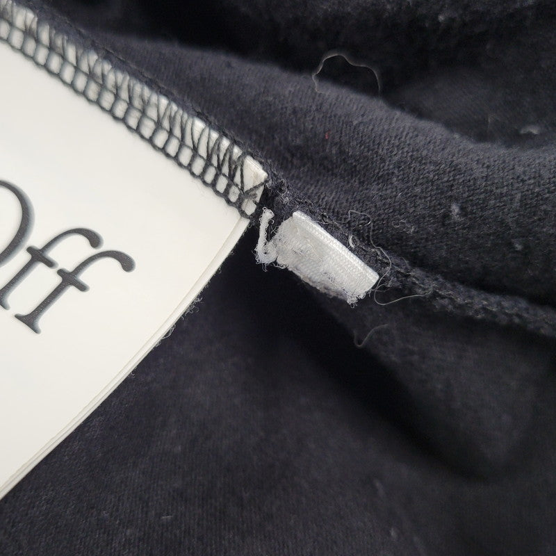【中古品】【メンズ】 OFF-WHITE オフホワイト OMAA02F20FAB014 MONNALISA モナリザ TEE Tシャツ トップス 半袖 142-261007-sm-17-izu サイズ：S カラー：ブラック 万代Net店