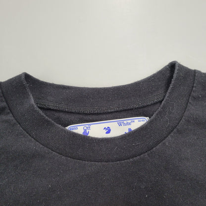 【中古品】【メンズ】 OFF-WHITE オフホワイト OMAA02F20FAB014 MONNALISA モナリザ TEE Tシャツ トップス 半袖 142-261007-sm-17-izu サイズ：S カラー：ブラック 万代Net店