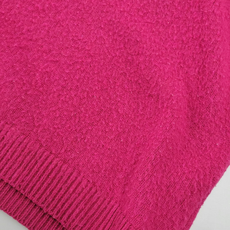 【中古品】【メンズ】 OFF-WHITE オフホワイト OMHA036R21KNI001 MAGLIONE DIAG BRUSHED CREW NECK マリオーネ ディアグ ブラッシュド クルーネック トップス 長袖 142-261007-ya-12-izu サイズ：XL カラー：ワインレッド 万代Net店