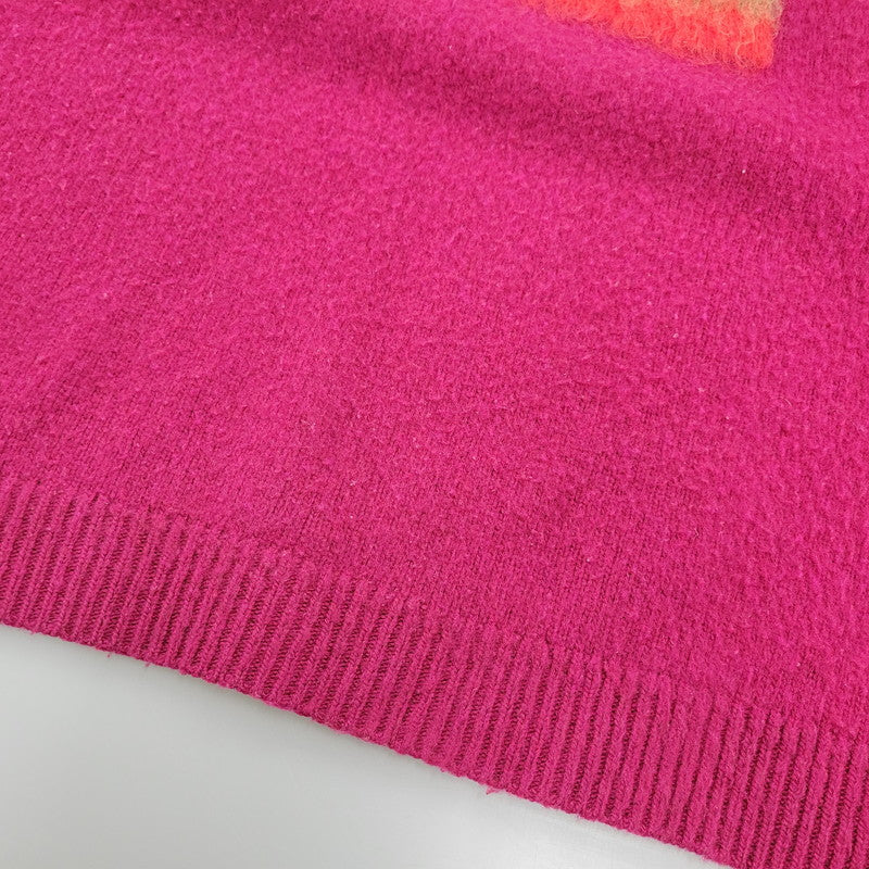 【中古品】【メンズ】 OFF-WHITE オフホワイト OMHA036R21KNI001 MAGLIONE DIAG BRUSHED CREW NECK マリオーネ ディアグ ブラッシュド クルーネック トップス 長袖 142-261007-ya-12-izu サイズ：XL カラー：ワインレッド 万代Net店