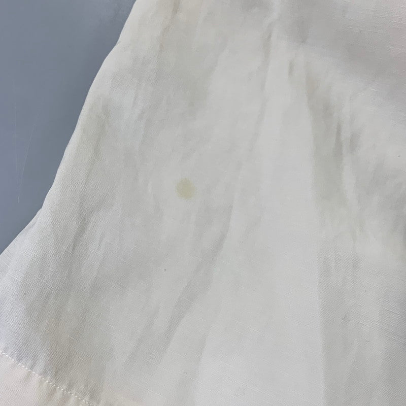 【中古品】【メンズ】 POLO RALPH LAUREN ポロ・ラルフローレン CALDWELL SILK LINEN SS SHIRT シルク リネン ショートスリーブ シャツ トップス 146-261008-kh-05-izu サイズ：L カラー：アイボリー系 万代Net店