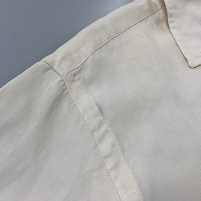 【中古品】【メンズ】 POLO RALPH LAUREN ポロ・ラルフローレン CALDWELL SILK LINEN SS SHIRT シルク リネン ショートスリーブ シャツ トップス 146-261008-kh-05-izu サイズ：L カラー：アイボリー系 万代Net店