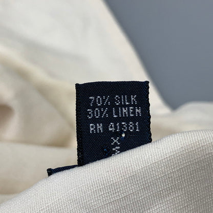 【中古品】【メンズ】 POLO RALPH LAUREN ポロ・ラルフローレン CALDWELL SILK LINEN SS SHIRT シルク リネン ショートスリーブ シャツ トップス 146-261008-kh-05-izu サイズ：L カラー：アイボリー系 万代Net店