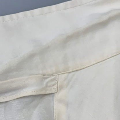 【中古品】【メンズ】 POLO RALPH LAUREN ポロ・ラルフローレン CALDWELL SILK LINEN SS SHIRT シルク リネン ショートスリーブ シャツ トップス 146-261008-kh-05-izu サイズ：L カラー：アイボリー系 万代Net店