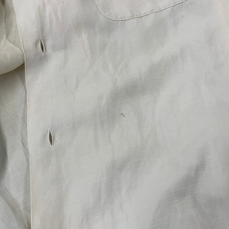 【中古品】【メンズ】 POLO RALPH LAUREN ポロ・ラルフローレン CALDWELL SILK LINEN SS SHIRT シルク リネン ショートスリーブ シャツ トップス 146-261008-kh-05-izu サイズ：L カラー：アイボリー系 万代Net店