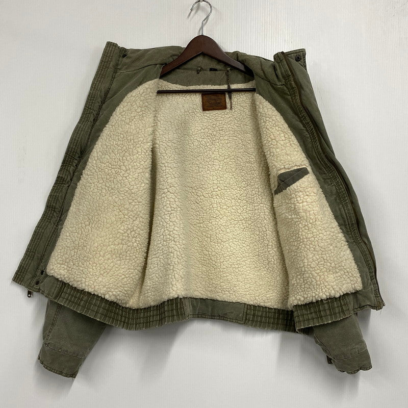 【現状渡し品】【メンズ】 LEVI'S リーバイス マカオ製 推定90’S BOA LINER BOMBER JACKET ボア ライナー ボンバー ジャケット アウター 146-261007-ya-09-izu サイズ：L カラー：カーキ 万代Net店