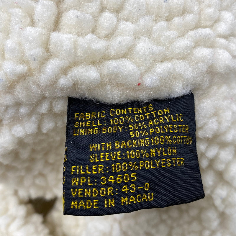 【現状渡し品】【メンズ】 LEVI'S リーバイス マカオ製 推定90’S BOA LINER BOMBER JACKET ボア ライナー ボンバー ジャケット アウター 146-261007-ya-09-izu サイズ：L カラー：カーキ 万代Net店
