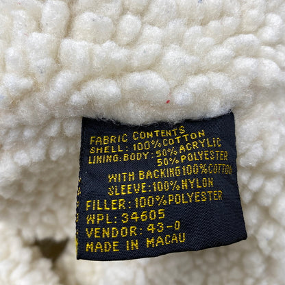 【現状渡し品】【メンズ】 LEVI'S リーバイス マカオ製 推定90’S BOA LINER BOMBER JACKET ボア ライナー ボンバー ジャケット アウター 146-261007-ya-09-izu サイズ：L カラー：カーキ 万代Net店