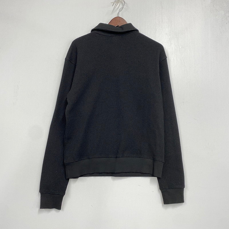 【中古品】【メンズ】 THUG CLUB サグ クラブ TC24PK0102 THERMAL POLO LS サーマルポロ ロングスリーブ トップス 長袖 142-261007-ya-03-izu サイズ：1 カラー：ブラック 万代Net店