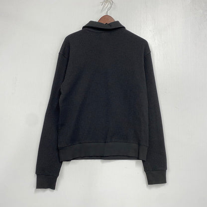 【中古品】【メンズ】 THUG CLUB サグ クラブ TC24PK0102 THERMAL POLO LS サーマルポロ ロングスリーブ トップス 長袖 142-261007-ya-03-izu サイズ：1 カラー：ブラック 万代Net店