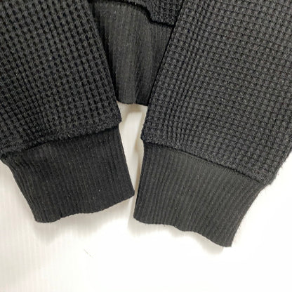 【中古品】【メンズ】 THUG CLUB サグ クラブ TC24PK0102 THERMAL POLO LS サーマルポロ ロングスリーブ トップス 長袖 142-261007-ya-03-izu サイズ：1 カラー：ブラック 万代Net店