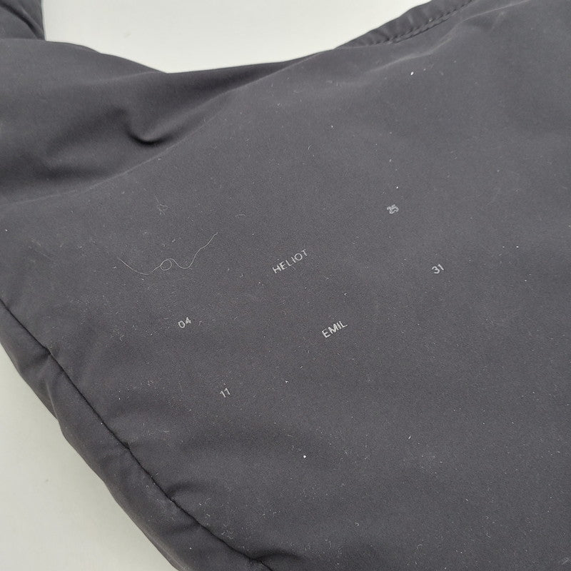 【現状渡し品】【メンズ/レディース】 HELIOT EMIL エリオット エミル PADDED SHOULDER BAG パデッド ショルダー バッグ カバン 188-261007-kh-04-izu カラー：ブラック 万代Net店