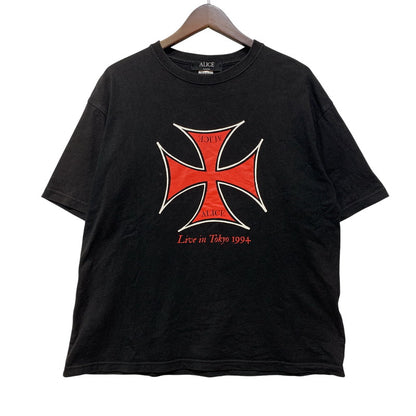 【中古品】【メンズ】 ALICE HOLLYWOOD アリスハリウッド LIVE IN TOKYO TEE Tシャツ 半袖 トップス 142-261008-as-02-izu サイズ：M カラー：ブラック 万代Net店