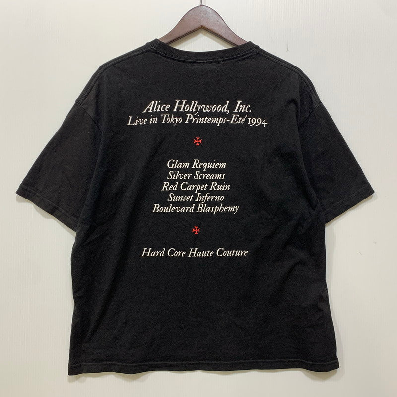 【中古品】【メンズ】 ALICE HOLLYWOOD アリスハリウッド LIVE IN TOKYO TEE Tシャツ 半袖 トップス 142-261008-as-02-izu サイズ：M カラー：ブラック 万代Net店