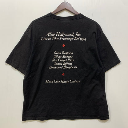 【中古品】【メンズ】 ALICE HOLLYWOOD アリスハリウッド LIVE IN TOKYO TEE Tシャツ 半袖 トップス 142-261008-as-02-izu サイズ：M カラー：ブラック 万代Net店