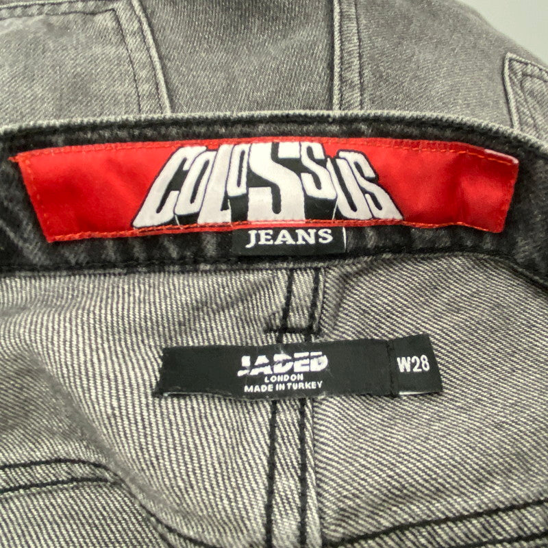 【中古品】【メンズ】 JADED LONDON ジェイデッドロンドン COLOSSUS FIT DENIM PANTS コロッサス フィット デニム パンツ ズボン ボトムス 153-261007-ya-02-izu サイズ：28 カラー：ブラック 万代Net店