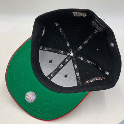 【中古品】【メンズ/レディース】 NEW ERA ニューエラ 59FIFTY SEATTLE MARINERS 30TH ANNIVERSARY CAP シアトル マリナーズ 30周年 アニバーサリー キャップ 帽子 185-261013-kh-11-izu サイズ：8 (63.5cm) カラー：ブラック×レッド 万代Net店