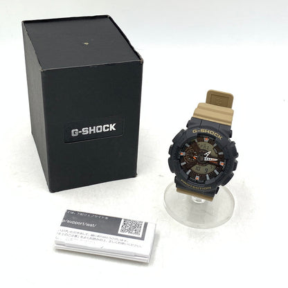 【中古品】【メンズ/レディース】 G-SHOCK ジーショック GA-110TU-1A5JF ANALOG・DIGITAL WATCH アナログ デジタル ウォッチ 腕時計 196-261009-cs-06-izu サイズ：55 × 51.2 × 16.9 mm カラー：ベージュ×ブラック 万代Net店