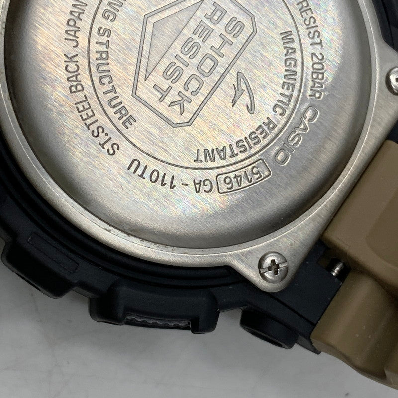 【中古品】【メンズ/レディース】 G-SHOCK ジーショック GA-110TU-1A5JF ANALOG・DIGITAL WATCH アナログ デジタル ウォッチ 腕時計 196-261009-cs-06-izu サイズ：55 × 51.2 × 16.9 mm カラー：ベージュ×ブラック 万代Net店