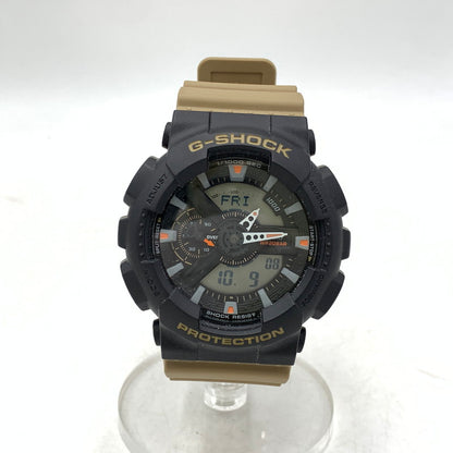 【中古品】【メンズ/レディース】 G-SHOCK ジーショック GA-110TU-1A5JF ANALOG・DIGITAL WATCH アナログ デジタル ウォッチ 腕時計 196-261009-cs-06-izu サイズ：55 × 51.2 × 16.9 mm カラー：ベージュ×ブラック 万代Net店