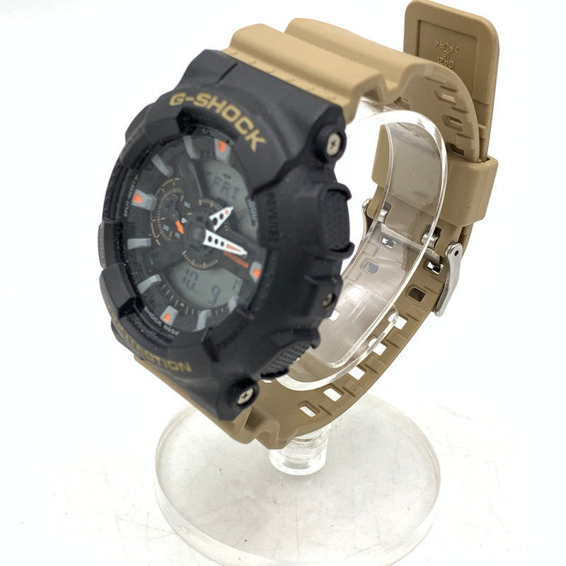 【中古品】【メンズ/レディース】 G-SHOCK ジーショック GA-110TU-1A5JF ANALOG・DIGITAL WATCH アナログ デジタル ウォッチ 腕時計 196-261009-cs-06-izu サイズ：55 × 51.2 × 16.9 mm カラー：ベージュ×ブラック 万代Net店