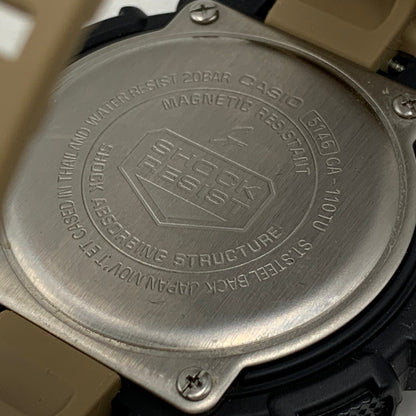 【中古品】【メンズ/レディース】 G-SHOCK ジーショック GA-110TU-1A5JF ANALOG・DIGITAL WATCH アナログ デジタル ウォッチ 腕時計 196-261009-cs-06-izu サイズ：55 × 51.2 × 16.9 mm カラー：ベージュ×ブラック 万代Net店