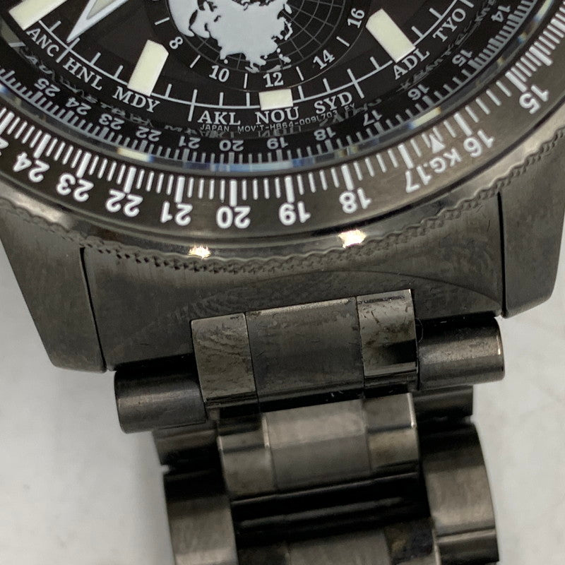 【中古品】【メンズ/レディース】 CITIZEN シチズン H864-006M004 BY3005-56G PROMASTER SKY SERIES ECO DRIVE SOLAR QUARTZ プロマスター スカイ シリーズ エコ ドライブ ソーラー クオーツ 腕時計 197-261009-cs-07-izu カラー：ブラック系 万代Net店