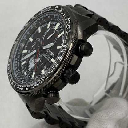 【中古品】【メンズ/レディース】 CITIZEN シチズン H864-006M004 BY3005-56G PROMASTER SKY SERIES ECO DRIVE SOLAR QUARTZ プロマスター スカイ シリーズ エコ ドライブ ソーラー クオーツ 腕時計 197-261009-cs-07-izu カラー：ブラック系 万代Net店