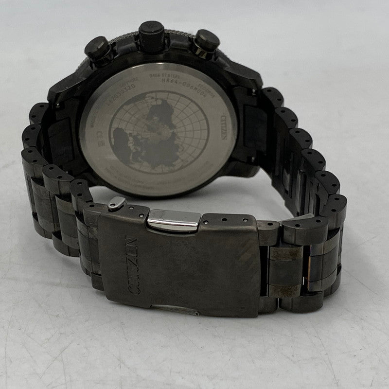 【中古品】【メンズ/レディース】 CITIZEN シチズン H864-006M004 BY3005-56G PROMASTER SKY SERIES ECO DRIVE SOLAR QUARTZ プロマスター スカイ シリーズ エコ ドライブ ソーラー クオーツ 腕時計 197-261009-cs-07-izu カラー：ブラック系 万代Net店