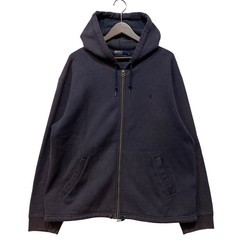 【中古品】【メンズ】 POLO RALPH LAUREN ポロ・ラルフローレン KK-RL-BA-0567 SWEAT ZIP UP HOODIE スウェット ジップ アップ フーディー パーカー トップス 146-261011-kh-05-izu サイズ：L カラー：ネイビー 万代Net店