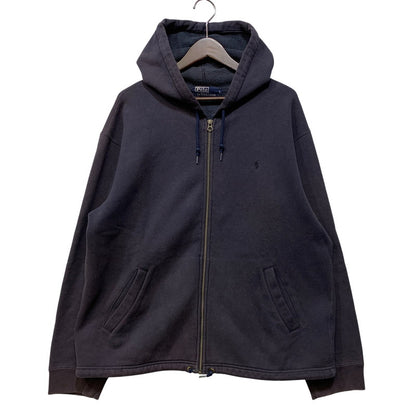 【中古品】【メンズ】 POLO RALPH LAUREN ポロ・ラルフローレン KK-RL-BA-0567 SWEAT ZIP UP HOODIE スウェット ジップ アップ フーディー パーカー トップス 146-261011-kh-05-izu サイズ：L カラー：ネイビー 万代Net店