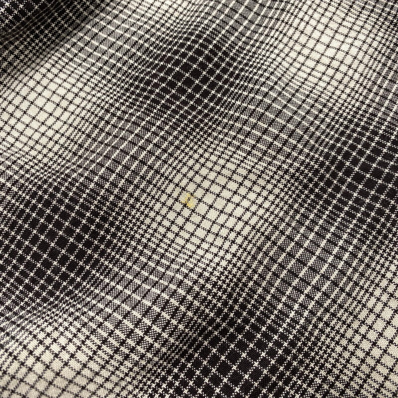 【中古品】【メンズ】 ANCELLM アンセルム ANC-SH61-A OMBRE CHECK SHIRT オンブレ チェック シャツ トップス 140-261027-yn-05-izu サイズ：2 カラー：ブラック×ホワイト系 万代Net店