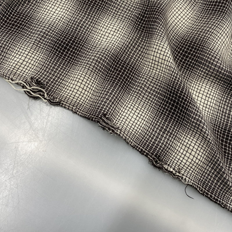 【中古品】【メンズ】 ANCELLM アンセルム ANC-SH61-A OMBRE CHECK SHIRT オンブレ チェック シャツ トップス 140-261027-yn-05-izu サイズ：2 カラー：ブラック×ホワイト系 万代Net店