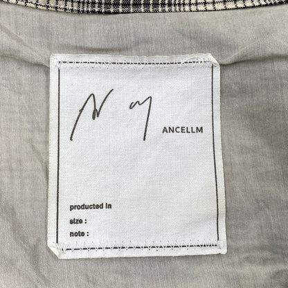 【中古品】【メンズ】 ANCELLM アンセルム ANC-SH61-A OMBRE CHECK SHIRT オンブレ チェック シャツ トップス 140-261027-yn-05-izu サイズ：2 カラー：ブラック×ホワイト系 万代Net店
