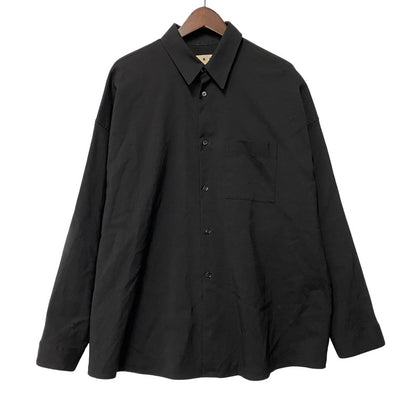 【中古品】【メンズ】 MARNI マルニ CUMU0061A0 21SS WOOL TROPICAL SHIRT ウール トロピカルシャツ トップス 長袖 141-261009-sm-16-izu サイズ：50 カラー：ブラック 万代Net店
