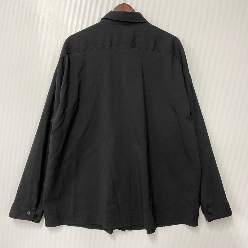 【中古品】【メンズ】 MARNI マルニ CUMU0061A0 21SS WOOL TROPICAL SHIRT ウール トロピカルシャツ トップス 長袖 141-261009-sm-16-izu サイズ：50 カラー：ブラック 万代Net店