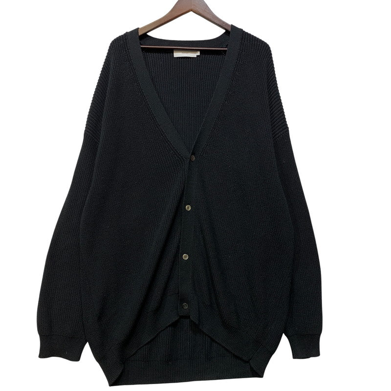 【中古品】【メンズ】 GRAPHPAPER グラフペーパー SUVIN LOOSE RIB CARDIGAN GM221-80144B スヴィン ルーズ リブ カーディガン 140-261008-as-05-izu サイズ：F カラー：ブラック 万代Net店