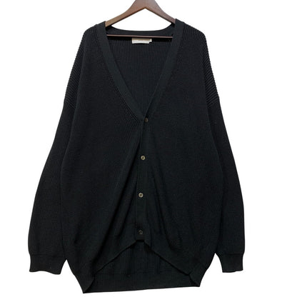 【中古品】【メンズ】 GRAPHPAPER グラフペーパー SUVIN LOOSE RIB CARDIGAN GM221-80144B スヴィン ルーズ リブ カーディガン 140-261008-as-05-izu サイズ：F カラー：ブラック 万代Net店