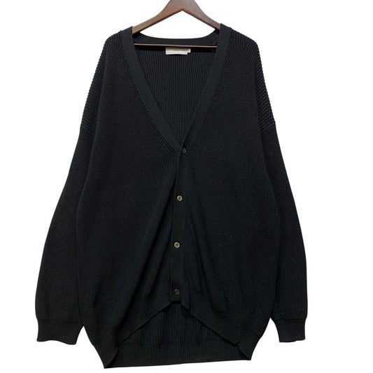 【中古品】【メンズ】 GRAPHPAPER グラフペーパー SUVIN LOOSE RIB CARDIGAN GM221-80144B スヴィン ルーズ リブ カーディガン 140-261008-as-05-izu サイズ：F カラー：ブラック 万代Net店
