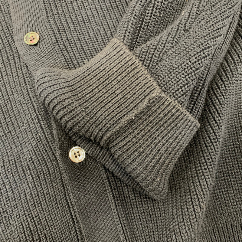 【中古品】【メンズ】 GRAPHPAPER グラフペーパー SUVIN LOOSE RIB CARDIGAN GM221-80144B スヴィン ルーズ リブ カーディガン 140-261008-as-05-izu サイズ：F カラー：ブラック 万代Net店
