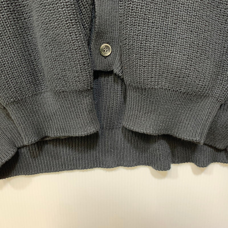 【中古品】【メンズ】 GRAPHPAPER グラフペーパー SUVIN LOOSE RIB CARDIGAN GM221-80144B スヴィン ルーズ リブ カーディガン 140-261008-as-05-izu サイズ：F カラー：ブラック 万代Net店