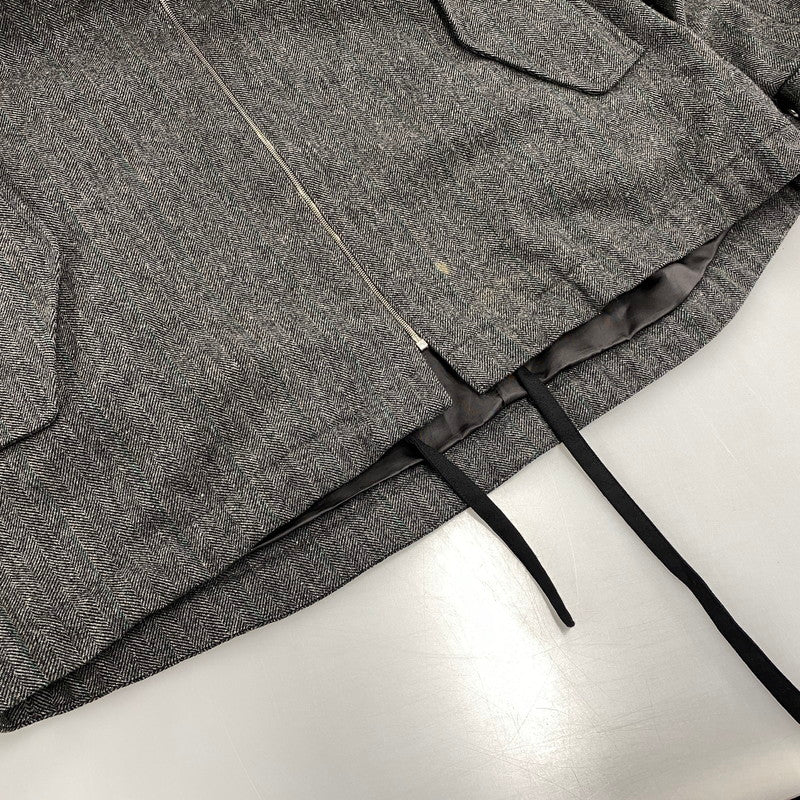 【中古品】【メンズ】 STEIN シュタイン ST.415-2 MELTON メルトン ZIP ジップ HALF COAT ハーフコート 140-261009-sm-17-izu サイズ：S カラー：グレー 万代Net店