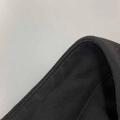 【中古品】【メンズ】 YOHJI YAMAMOTO POUR HOMME ヨウジヤマモト プールオム HN-B41-402 手繋ぎ LONG TAB SHIRT ロング タブ シャツ トップス 140-261008-kh-04-izu サイズ：2 カラー：ブラック 万代Net店
